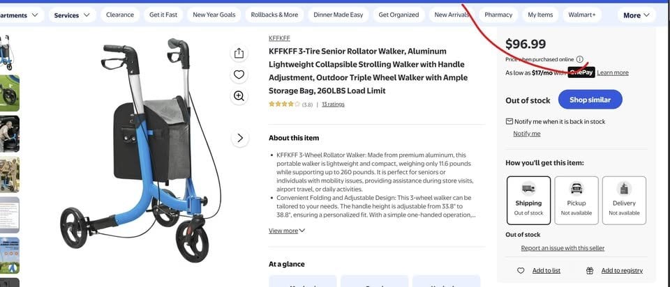 Folding Support Transporter Cart with Storage – Brand New