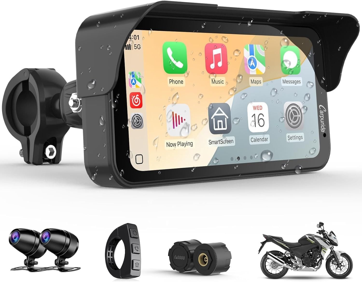 6.3" Carpuride For Motorcycle GPS – New