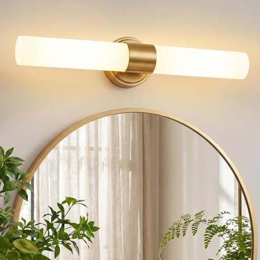 Modern Wall Lighting with Milky White Glass (Set of 2) – Open Box