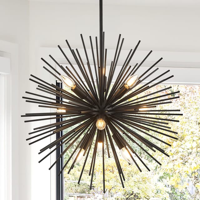 23.6" 9-Light Adjustable Firework Globe Ceiling Fixture – Like New