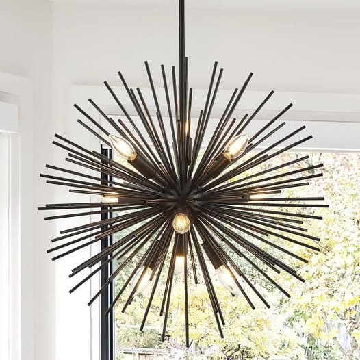 23.6" 9-Light Adjustable Firework Globe Ceiling Fixture – Like New