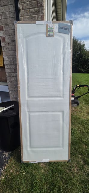 30" x 80" Two-Panel Primed Interior Door Slab – New