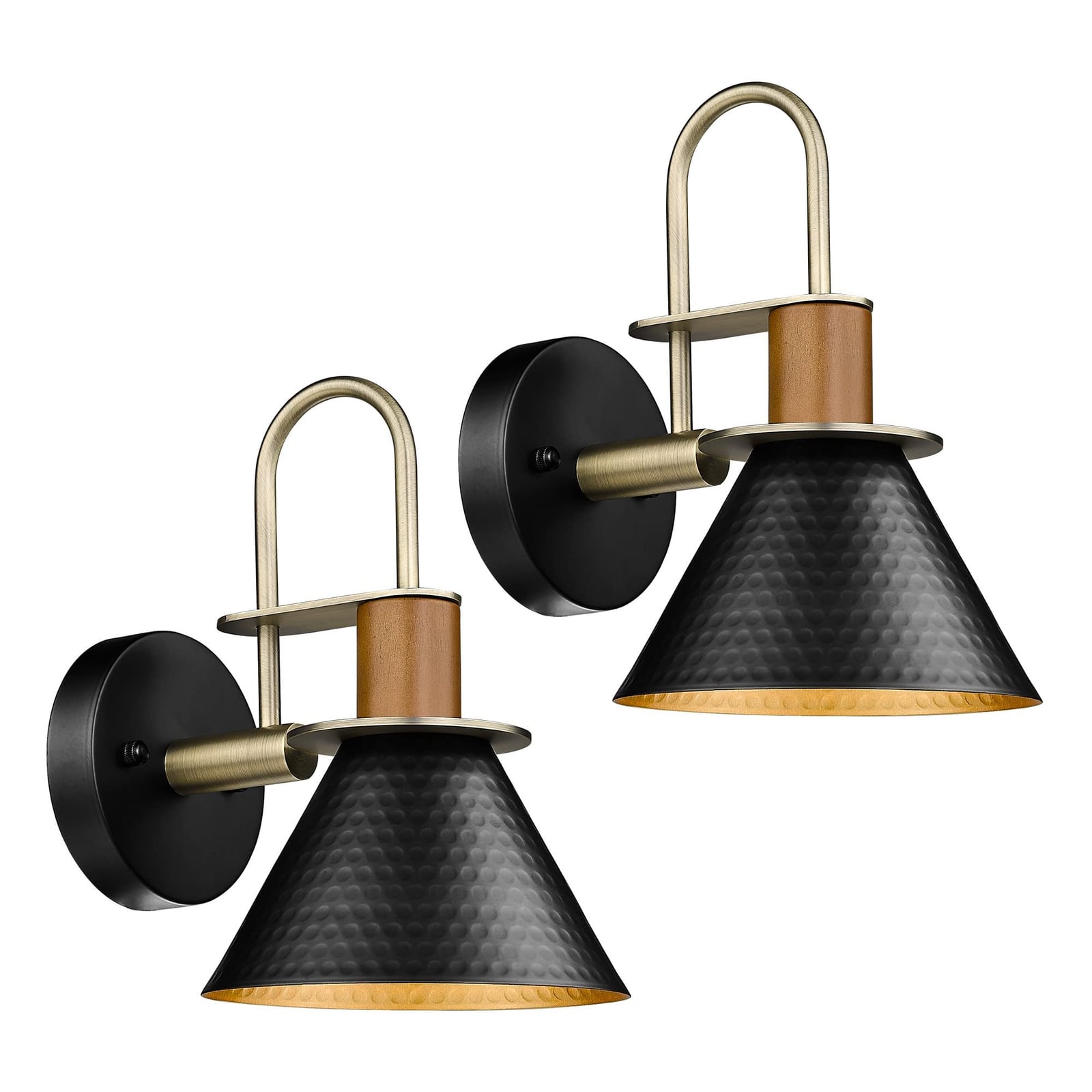 Modern Wall Sconces Set of Two, HWH Industrial Sconce Wall Lighting Indoor Wall Lamp, 1-Light Barn