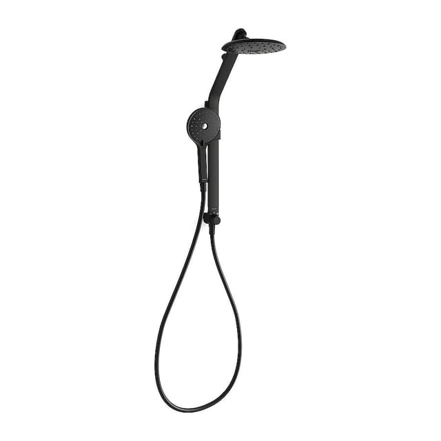 KOHLER Raindet Matte Black 7.94-in Shower Faucet Matte Black Shower Bar