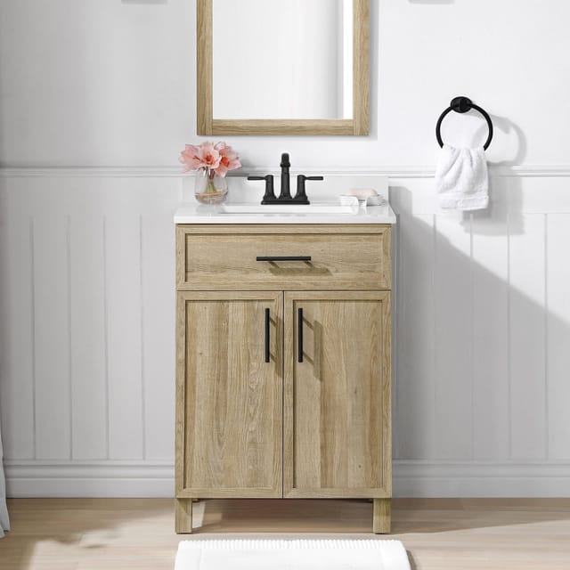 24" Style Selections Dolton Bathroom Vanity with Mirror – New