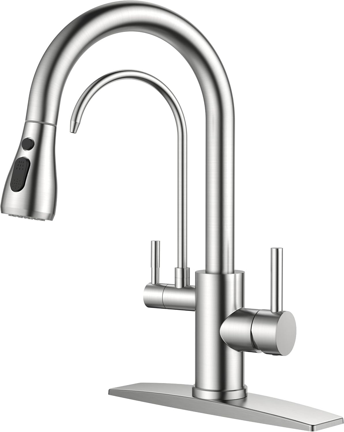 Kitchen Faucet with Separate Filtered-Water Outlet – New
